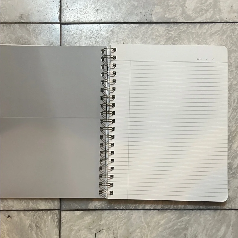 Elegant Blue and Cream Notebook